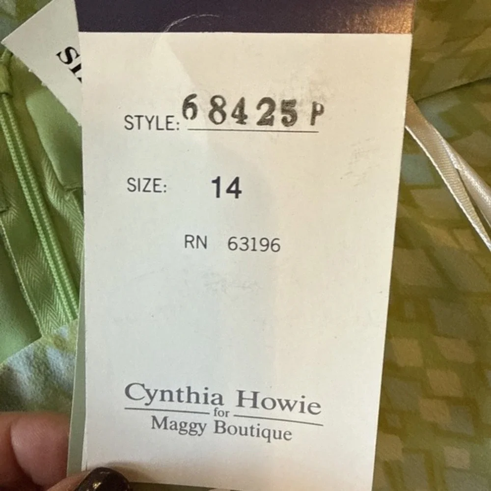Cynthia‎ Howie Womens Silk Skirt Ruffle Fairycore Size 14P Green Whimsical NWT